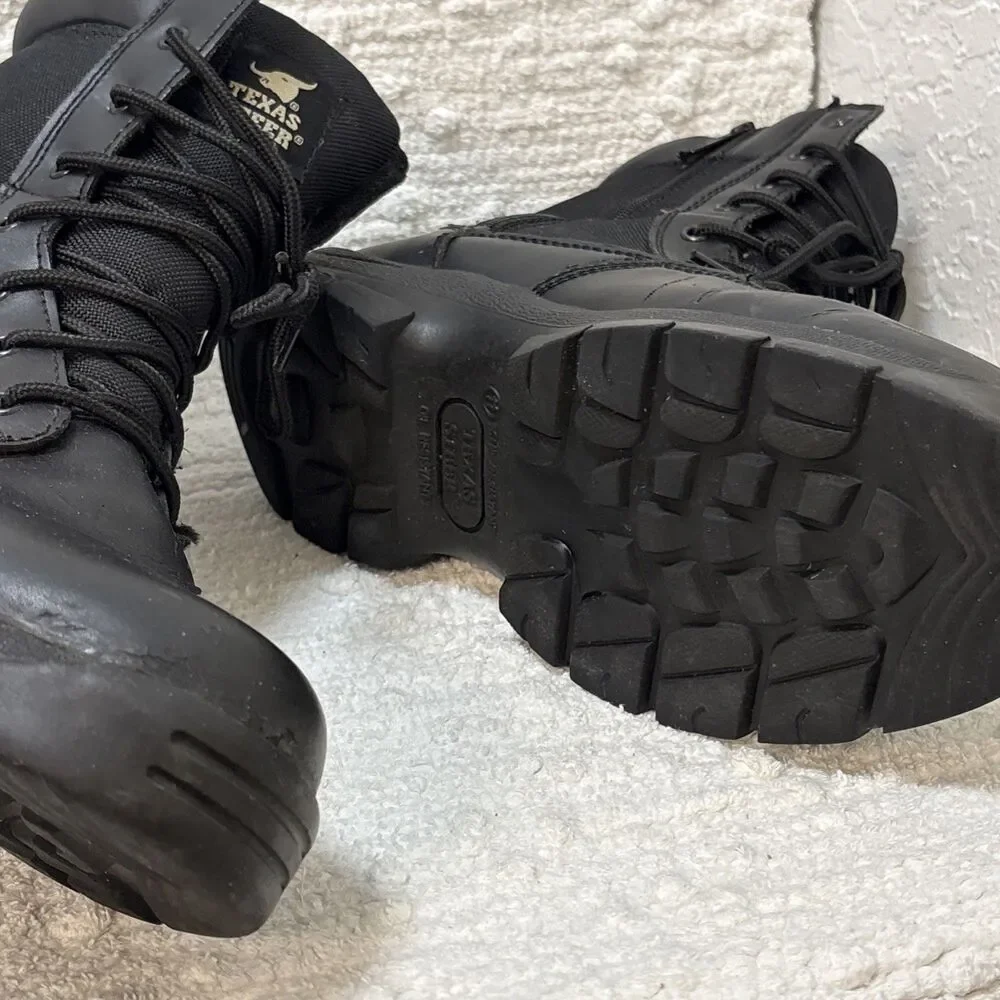 Black Texas Steer Very Black slip & oil resistant Mens size 11 US boots